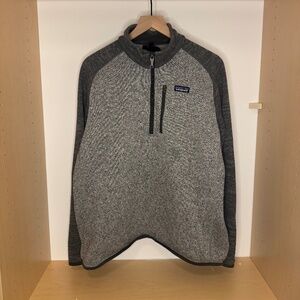 FLAWLESS Patagonia Better Sweater 1/4-Zip Gray STY25522 Men’s Large